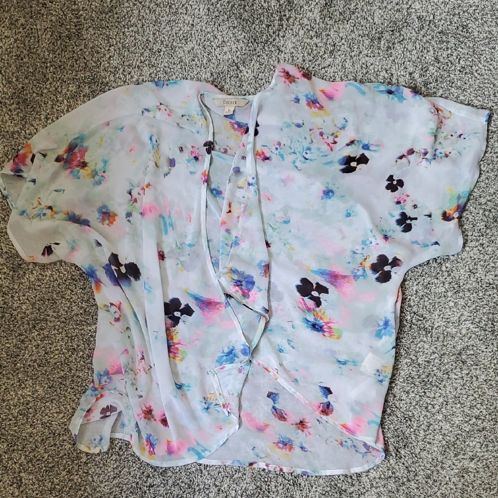 Open Front Sheer Kimono
